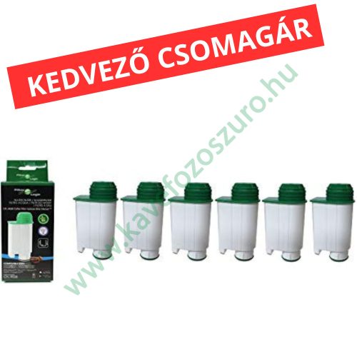 6 db FilterLogic CFL-902B Saeco BRITA INTENZA + CA6702/00 kávéfőzőszűrő vízlágyító helyettesítő termék